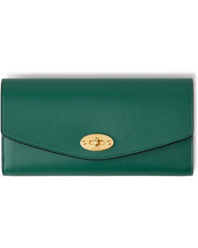 Mulberry Darley Microclassic Leather Wallet - Green