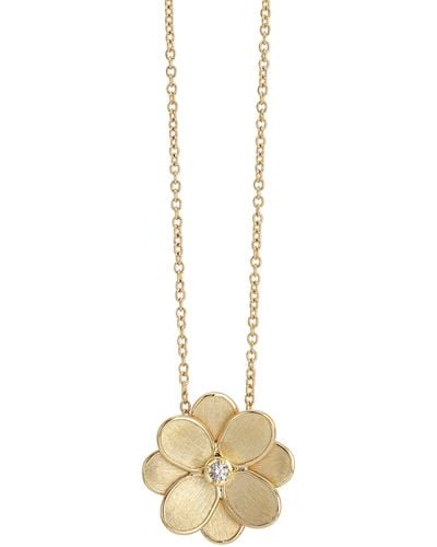 Marco Bicego Petali 18k & Diamond Small Flower Pendant Necklace At Nordstrom - Metallic