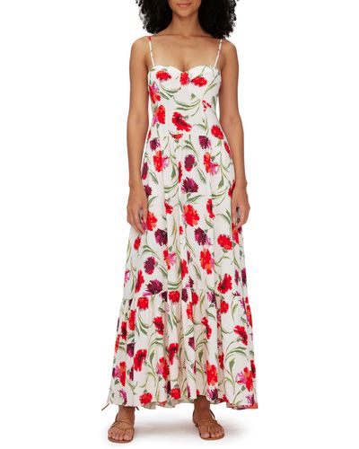 Diane von Furstenberg Etta Floral Maxi Dress - Red