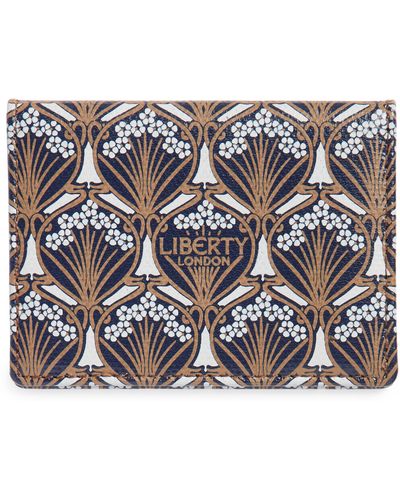 Liberty Coated Canvas Card Case - Gray