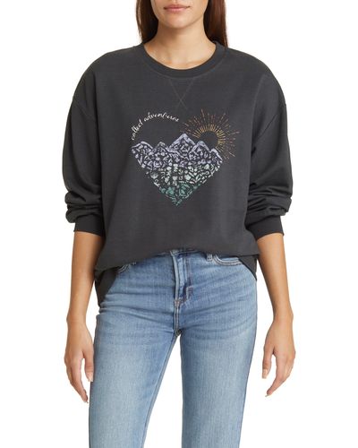 C&C California Millie Graphic Sweatshirt - Black