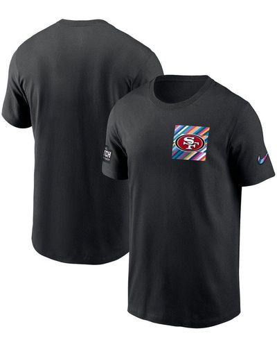 Nike Men's San Francisco 49ers 2023 Crucial Catch Sideline Black T-Shirt