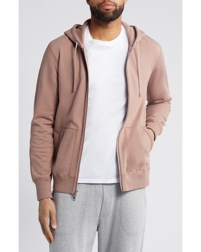 Reigning Champ Midweight Terry Full-zip Hoodie - Brown