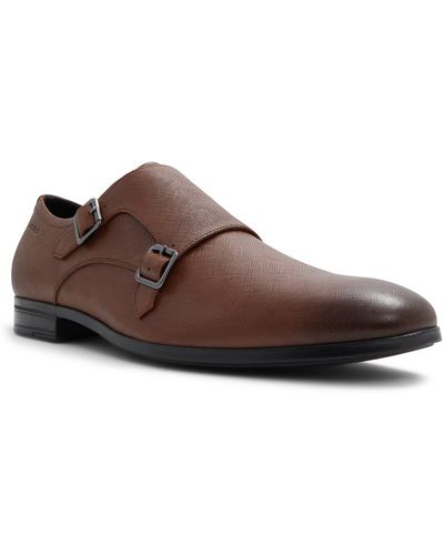 ALDO Benedetto Monk Strap Shoe - Wide Width Available - Brown