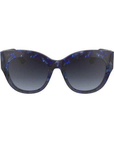 Longchamp 55mm Gradient Butterfly Sunglasses - Blue