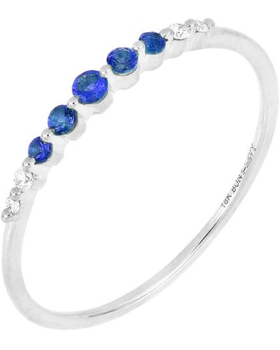 Bony Levy Graduated Sapphire Ring - Blue