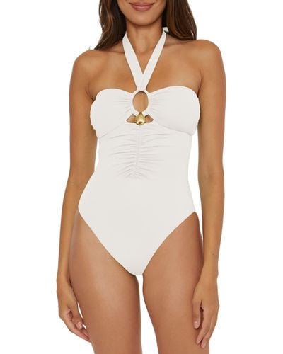 SOLUNA Shell One-piece Swimsuit - White