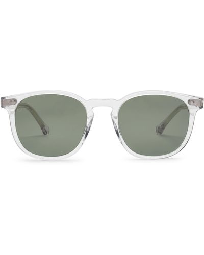 Electric Oak 48mm Polarized Round Sunglasses - Green