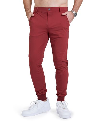 Redvanly Halliday Pocket Golf sweatpants - Red