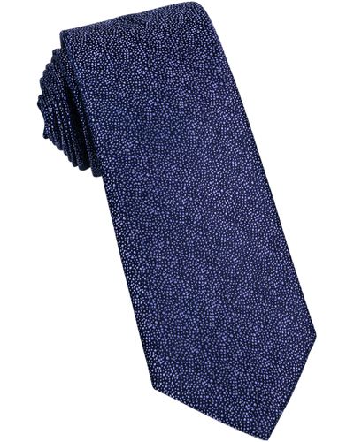 W.r.k. Textured Silk Tie - Blue