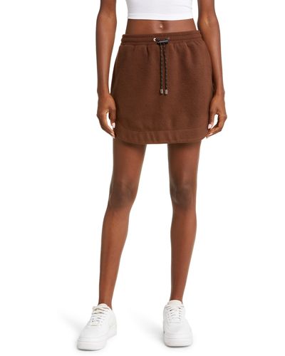 KkCo Pacific Fleece Miniskirt - Brown