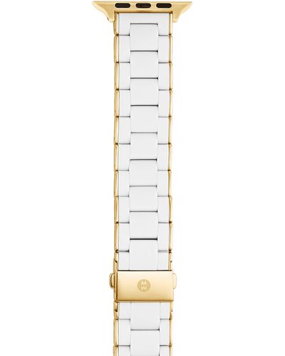 Michele Silicone 20mm Apple Watch® Watchband - Metallic