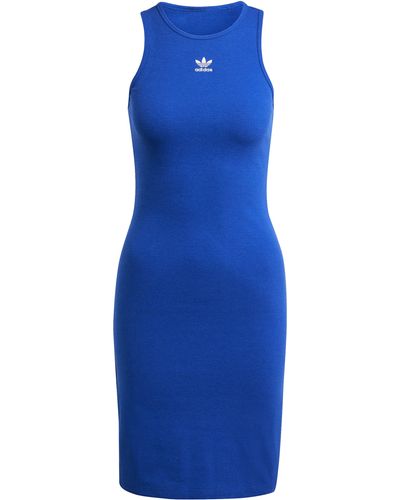 adidas Originals Rib Tank Dress - Blue
