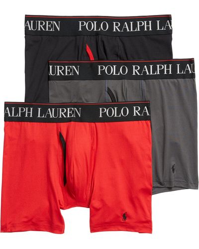 Polo Ralph Lauren 4d 3-pack Boxer Briefs - Red