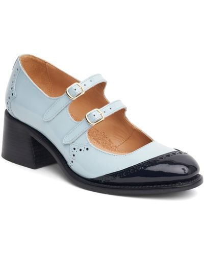 The Office Of Angela Scott Miss Amelie Mary Jane Pump - Blue