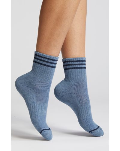 LE BON SHOPPE Girlfriend Quarter Socks - Blue