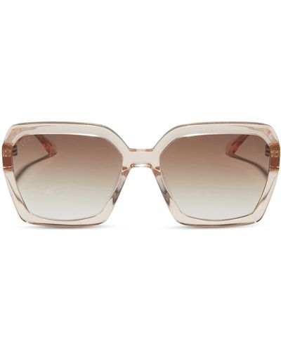 DIFF Sloane 54mm Square Sunglasses - Natural