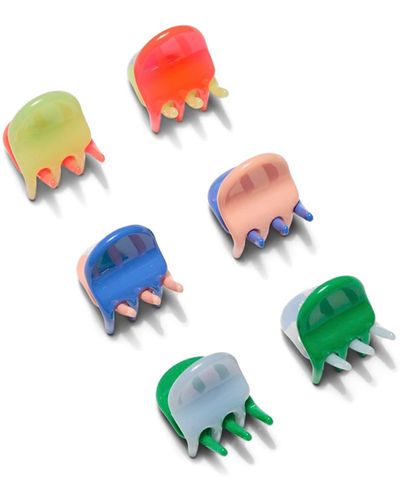 CHUNKS Jester Assorted 6-pack Micro Claw Clips - Blue