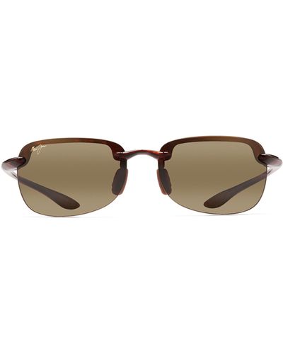 Maui Jim Sandy Beach 56mm Polarizedplus2® Semi Rimless Sunglasses - White