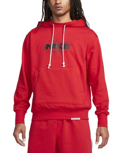 Nike Dri-fit Standard Issue Hoodie - Red