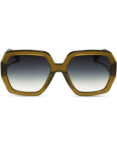 DIFF Nola 51mm Gradient Square Sunglasses - Black