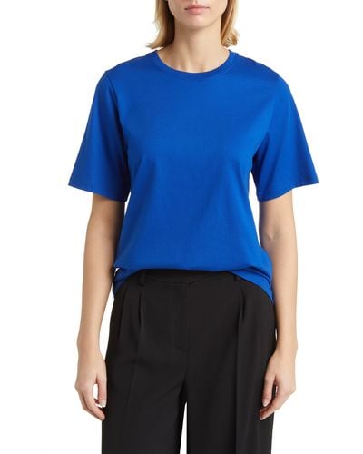 Nordstrom Relaxed Fit Pima Cotton Crewneck T-shirt - Blue