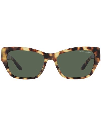 Ralph Lauren 57mm Cat Eye Sunglasses - Green