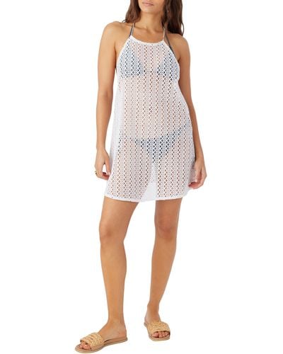 O'neill Sportswear Mona Open Stitch Cover-up Minidress - White