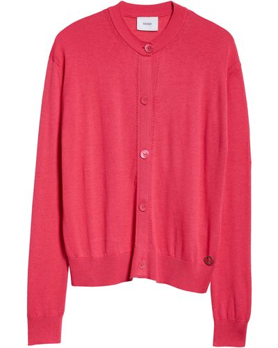 Erdem Silk & Cotton Convertible Cardigan - Pink
