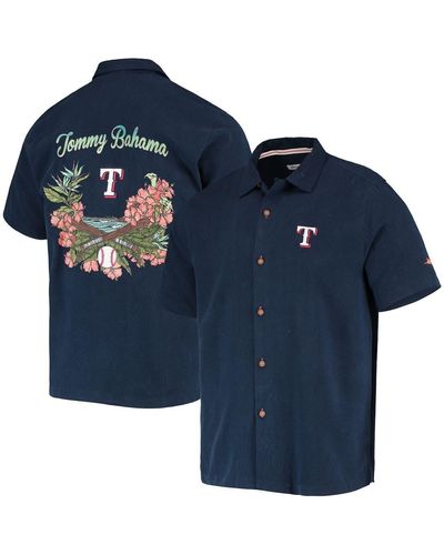 Men's Houston Astros Tommy Bahama Navy Tropical Horizons Button-Up