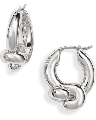 Jenny Bird Maeve Knotted Hoop Earrings - Metallic