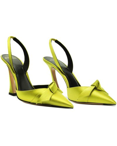 Alexandre Birman Clarita Bell Pointed Toe Slingback Pump - Yellow