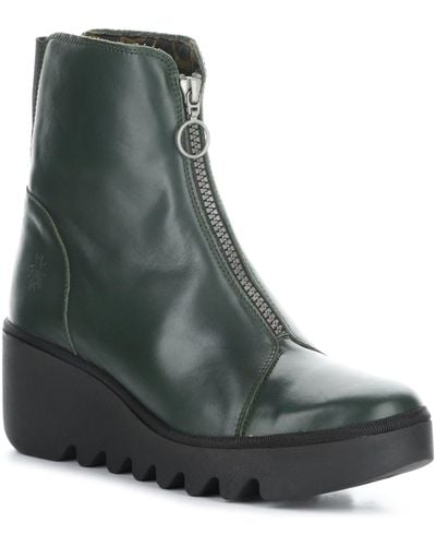 Fly London Boce Wedge Bootie - Green