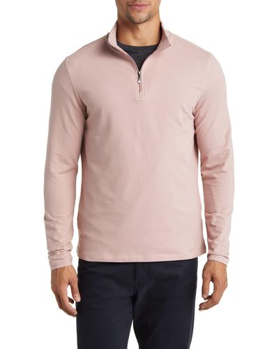 Robert Barakett Westmark Quarter Zip Pullover - Red