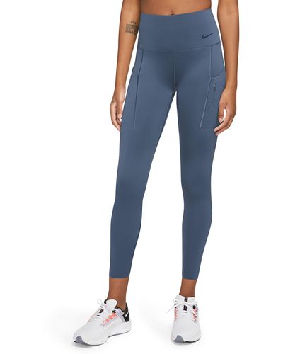 Nike Dri-fit Go High Waist 7/8 leggings - Blue