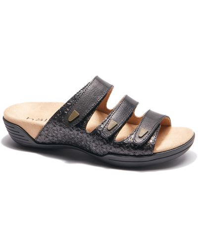 HALSA FOOTWEAR Hälsa Delight Strappy Slide Sandal - Black