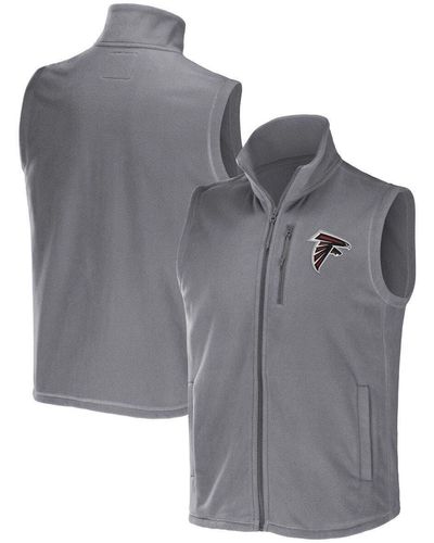 NFL X DARIUS RUCKER Collection By Fanatics Atlanta Falcons Polar Fleece Full-zip Vest At Nordstrom - Gray