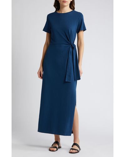 Nation Ltd Lavi Short Sleeve Dress - Blue