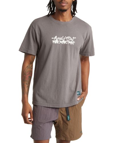 Afield Out Department Graphic T-shirt - Gray