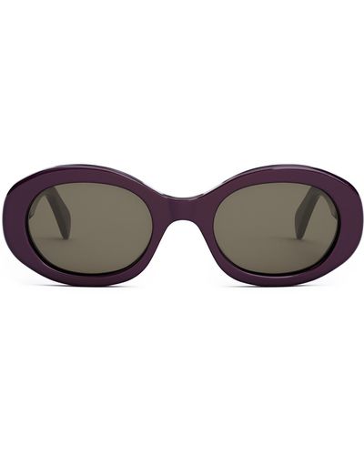 Celine Triomphe 52mm Oval Sunglasses - Multicolor