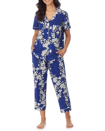 Bedhead Organic Cotton Crop Pajamas At Nordstrom - Blue