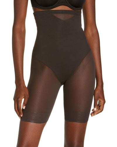 Miraclesuit Miraclesuit Sexy Sheer High Waist Shaping Thigh Slimmer Shorts - Black