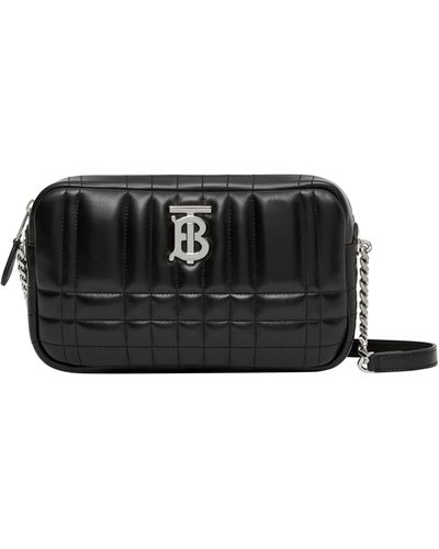 Burberry Small Lola Quilted Leather Camera Bag - Black
