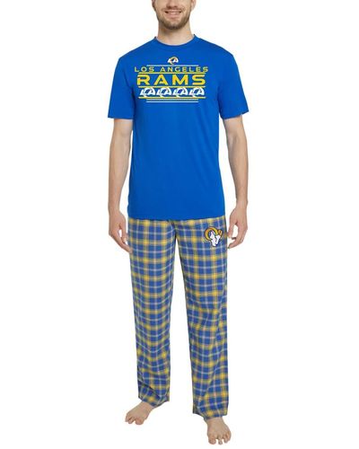Men's Concepts Sport Pink Los Angeles Rams Ultimate Plaid Flannel Pajama  Pants