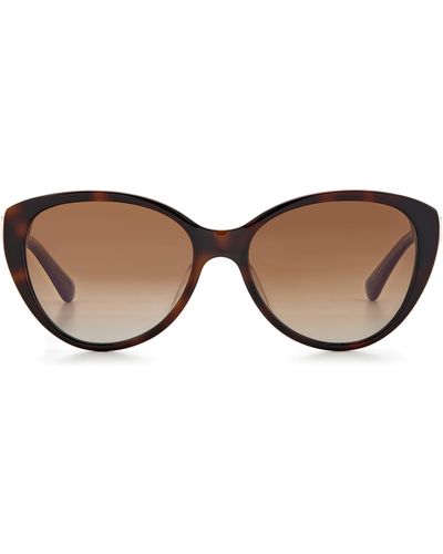 Kate Spade Visalia 55mm Gradient Cat Eye Sunglasses - Brown