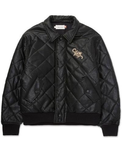 Honor The Gift Quilted Bomber Jacket - Black
