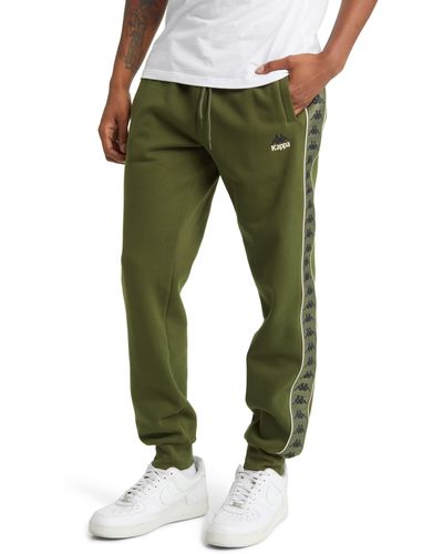 Kappa 222 Banda Braxas Omini Logo Tape Brushed Fleece sweatpants - Green