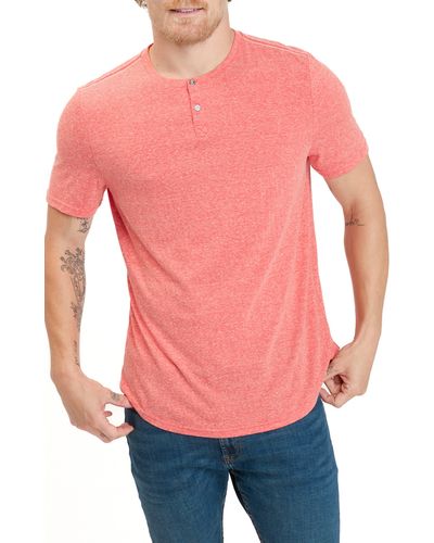 Threads For Thought Baseline Slub Henley - Red