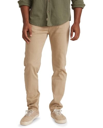 Marine Layer 5 Pocket Twill Slim Fit Pant in Natural for Men