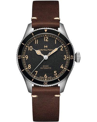 Hamilton Khaki Aviation Pilot Pioneer Watch - Black